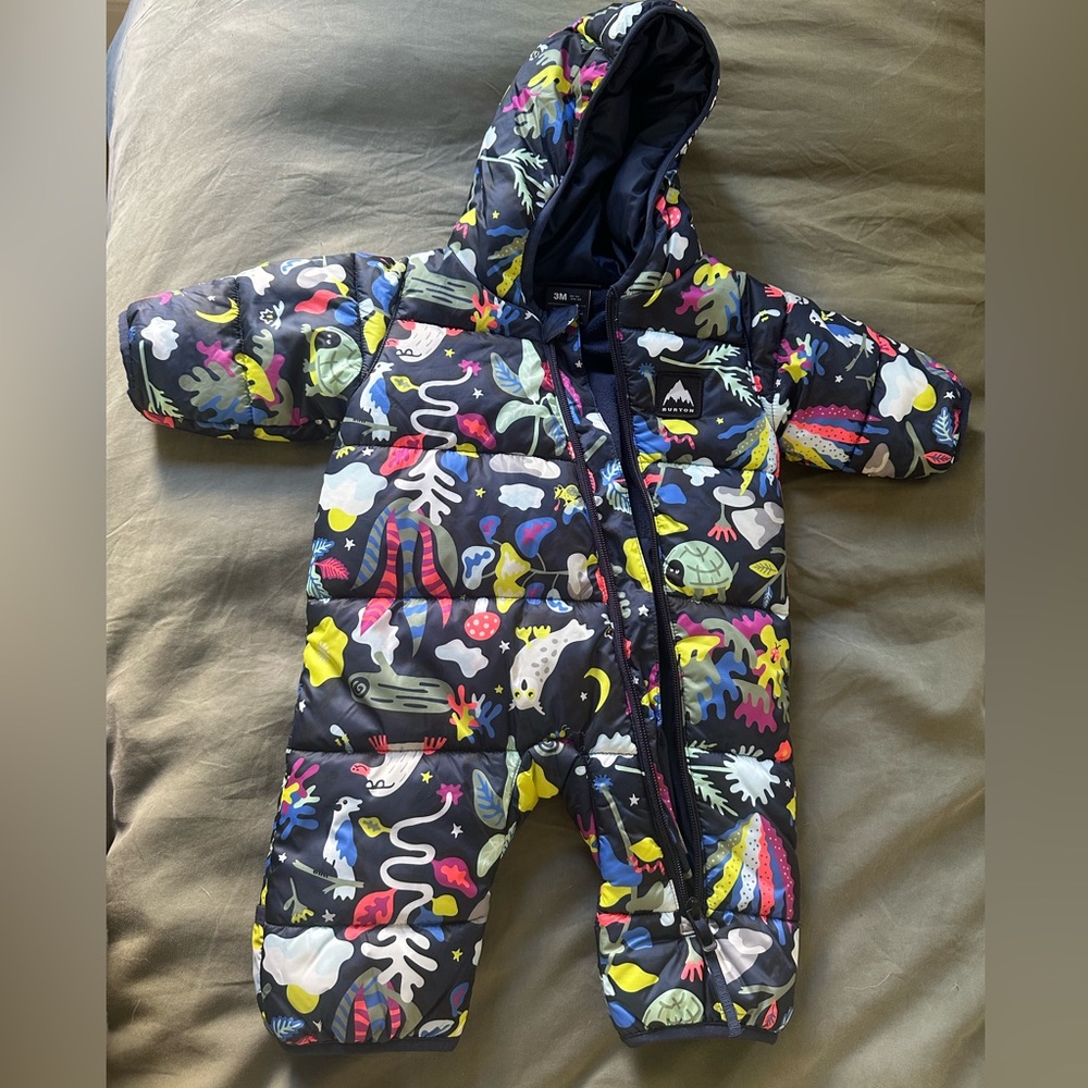 Burton baby snowsuit 3-6 months gently used